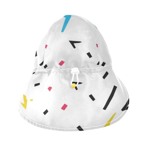 Toddler Boy Girl Sun Hats Boy Beach Bucket Hats Baby Girls UV Protection Neck Flap Traveling Swim Hat3