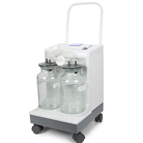 Image of OTICA Yuwell 7A-23D Electric Suction Apparatus | 20 LPM Capacity | Maintenance-Free Suction Pump | Includes 2 Glass Jars