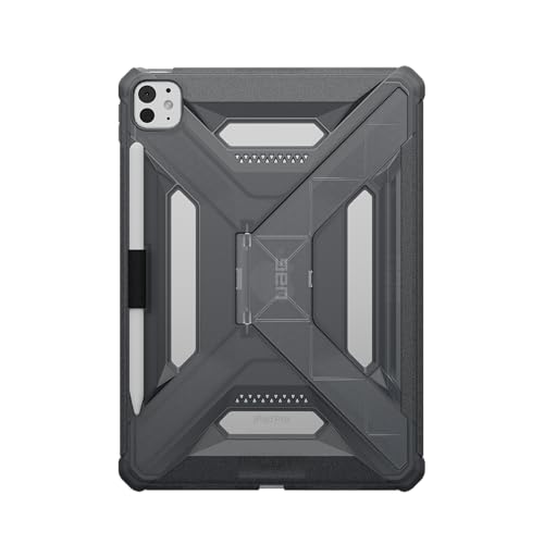 Image of Urban Armor Gear UAG Designed for iPad Pro 11 inch Case (6th / 5th Gen, M5 /M4) (A3357, A3358, A3359) Scout Plus Rugged Transparent Protective Cover with Kickstand and Pencil Holder - Translucent Ash Grey