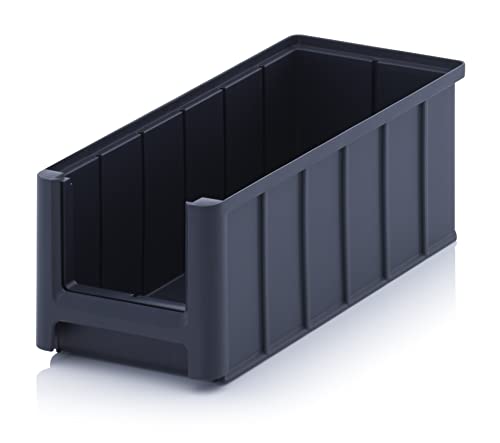 Creativ Ladenbau GmbH Sichtlagerkasten / Sichtbox / Stapelbox / Lagerbox / Sortierkasten / Sortierbox in Größe 3 lang, stapelbar, Farbe: anthrazitgrau (Anthrazitgrau ähnlich RAL7016) Cover