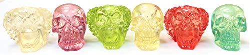 Eclipse Skull Design Plastic Cigarette Snuffers, 4ct, Assorted Styles & Colors!, Smoke Head Stop, Butt07-4