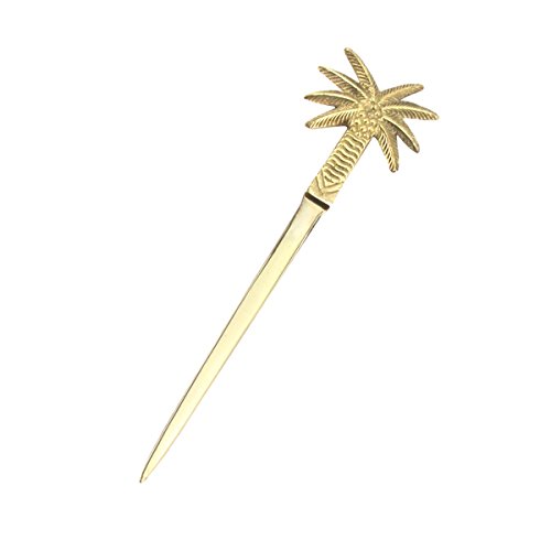 Treasure Gurus New Coconut or Date Palm Tree Letter Opener Envelope Knife Office Desk Accessory