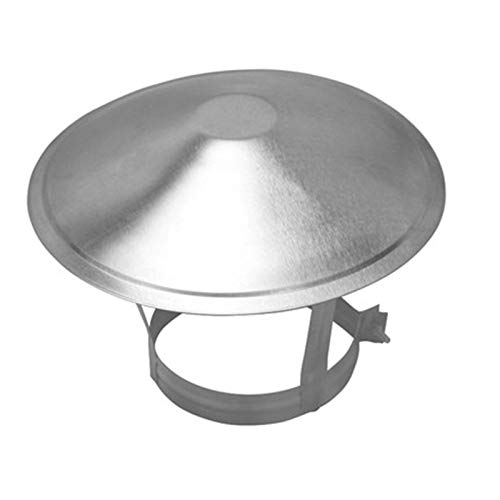 Chapeau de cheminee 80mm en acier inoxydable anti pluie pour conduit de cuisine et usine