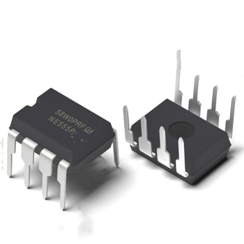 50PCS NE555P IC.NE555 NE555DR NE555P DIP-8 Directly Insert NE555P chip, Single high-Precision Timer Chip IC .Integrated Circuit Chip IC