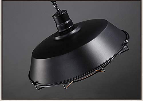 iDEGU Hanglamp E27 kroonluchter industriële plafondlamp 36 cm