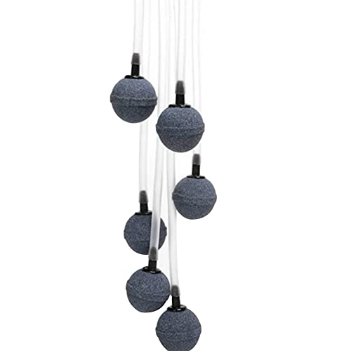 1 paquete de piedras de aire con forma de bola de 3 cm. Difusor de burbujas minerales, piedras de aire para acuario, bomba de pecera e hidroponía, suministros para mascotas, duradero, uso profesional
