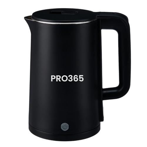 PRO365 Premium Electric Kettle 1800 Watts | 1.5L Stainless Steel Inner Body | Cool Shield Body| Auto Shut-Off | Keep Warm Function | Anti-Rust | Dry Boil Protection | Power Saver
