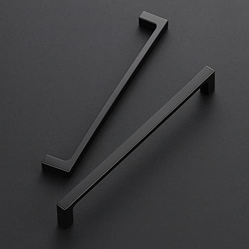 Image of Ravinte Matte Black Kitchen Cabinet Handles 7-1 /2 Inch Pulls 40 Pack | Solid Zinc Alloy , Smooth Design, Screws Included, Square Pulls for Kitchen Drawers & Cupboards