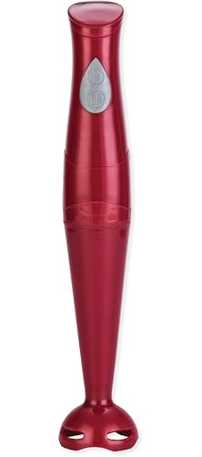 EUROSTAR EH401R 2-Speed Immersion Hand Blender with Detachable Shaft, Red