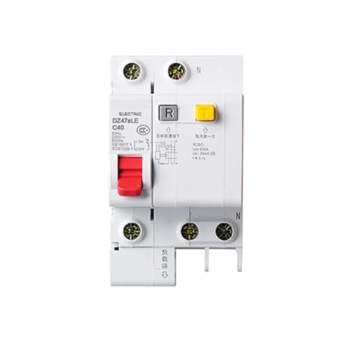 Disjoncteur DZ47sLE 1P+N C 40A protection fuite de terre et sécurité installation