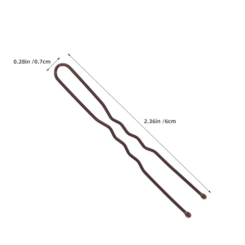 Épingles à cheveux métal U ondulé BESTYASH x600 pour chignon avec boîte