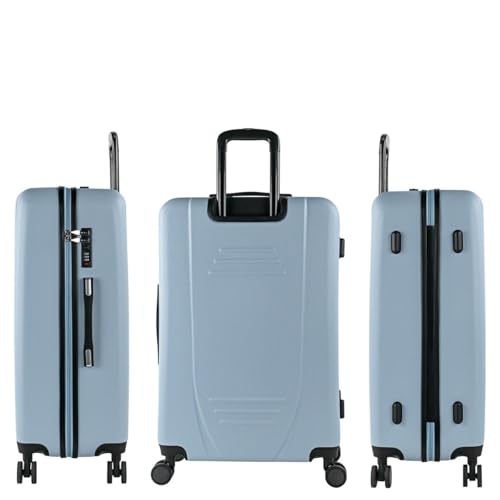 Valise rigide ultra résistante XL bleu clair spacieuse ITACA - 3