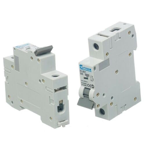 Europa MCB Single Pole B Type 6kA 6A 10A 16A 20A 25A 32A 40A 50A 63A Circuit Breaker, All Amps (40 Amp (EUB140B))