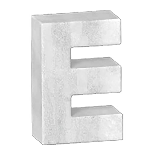 Creative Home Natural Marble Stone Letter E Bookend Paper Weight