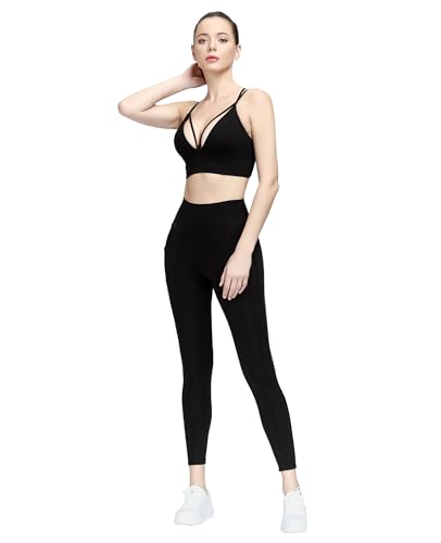Image of MotoRun Bralettes for Women, Strappy Sports Bra Push up Bralette Sexy Bras Rave Top