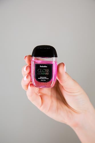 GLOSS Pink Flower Hand Gel – 29 ml, Floral Scent, Quick-Absorbing Formula with Aloe & Vitamin E, Travel Size for On-the-Go Freshness