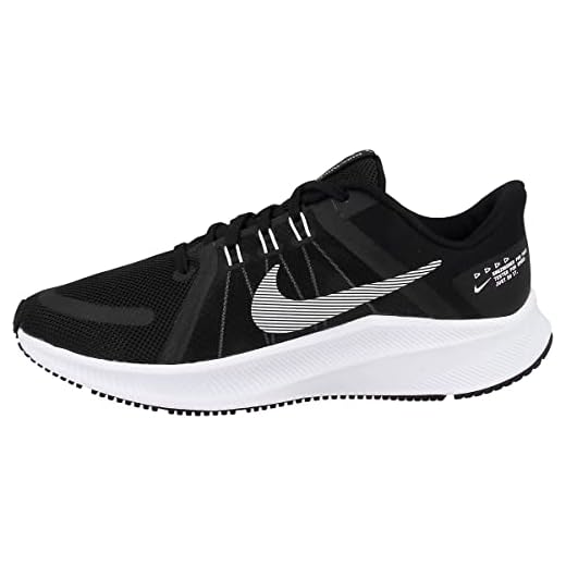 Nike Quest 4, Zapatillas para Correr Mujer, Black White Hyper Pink Dk Smoke Grey