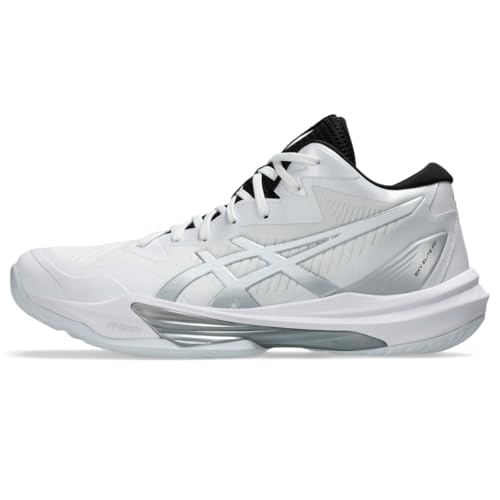 ASICS Tênis de vôlei masculino Sky Elite FlyteFoam 3, Branco/Branco, 43