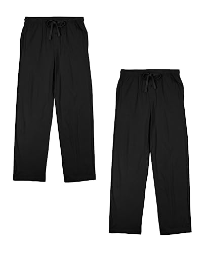 Bioworld Men's 2pk Black Sleep Pajama Pants -Large