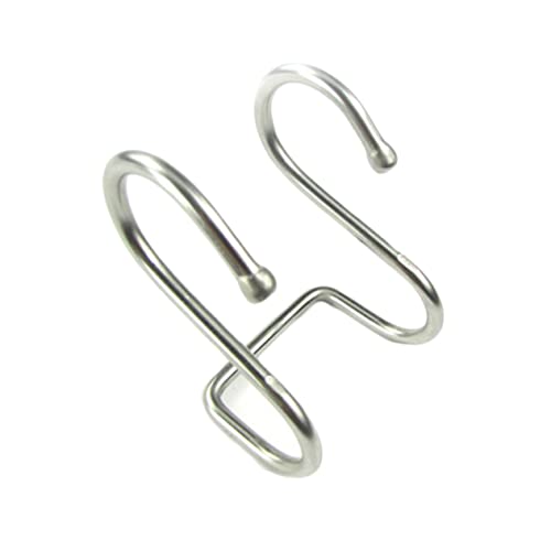 VILLFUL 4 Pcs Home Hanging Shelf Over Door Hook Hanging Shelf for Plants Door Back Hanging Rack Cabinet Hooks Stainless Steel Hooks Door Back Hanging Hooks Double s Storage Hook Silver