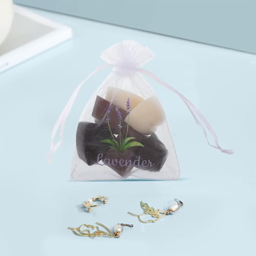 Bolsas de saco de lavanda 20 piezas con cordón miniatura 3