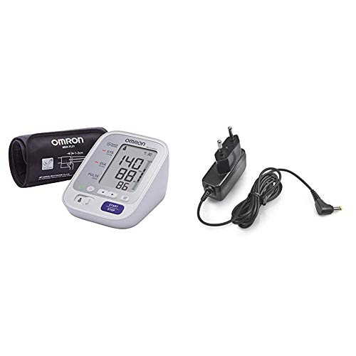 OMRON M3 Comfort - Tensiómetro de brazo, tecnología Intelli Wrap Cuff lo que permite obtener resultados precisos en cualquier posición alrededor del brazo + Adaptador Corriente