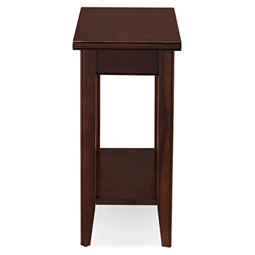 Image of Leick Home Laurent End Table, 12 inch, Chocolate Cherry