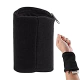 Sport-Armband-Geldbörse – Handgelenktasche mit Reißverschluss, Münzhalter, Tasche, Schweißband, Workout-Armband mit Komfort, Lauf-Geldbörse für Fitness, Joggen, Outdoor, Radfahren, Reisen (Baumwolle)