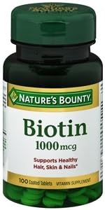 Nature's Bounty - Comprimidos de biotina de 1000 mcg (paquete de 6)
