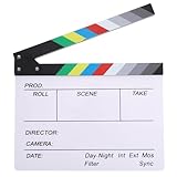 ULTECHNOVO Tableau Réalisateur Acrylique pour Tournage Film Accessoire Cinéma pour Mise ...