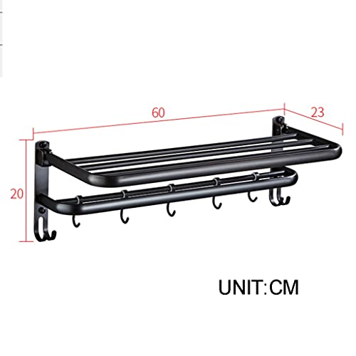 Rack de serviette de salle de bain rétro en cuivre avec fixation murale - 3