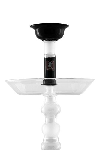 Kaya Shisha Glaskopf mit Removable Disc 4tex, 2tlg. Vortex Bowl Shisha-Kopf für Wasserpfeifen Schwarz – Bild 7