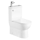 JALTA HYGIE WC-Kombi, spülrandlos, Abgang senkrecht/waagerecht, Weiß