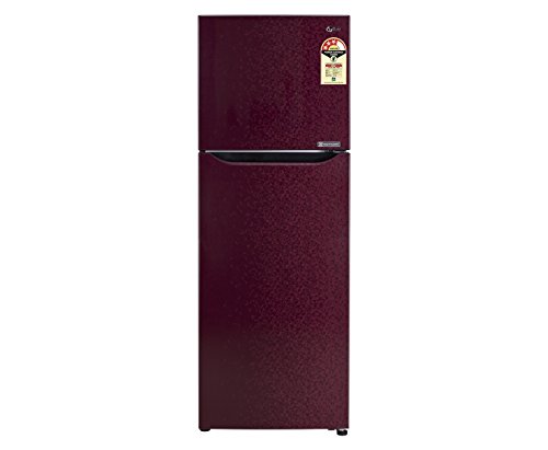 Image of LG 255 L 3 Star Frost Free Double Door Refrigerator(GL-B282SWCM, Red, Inverter Compressor)