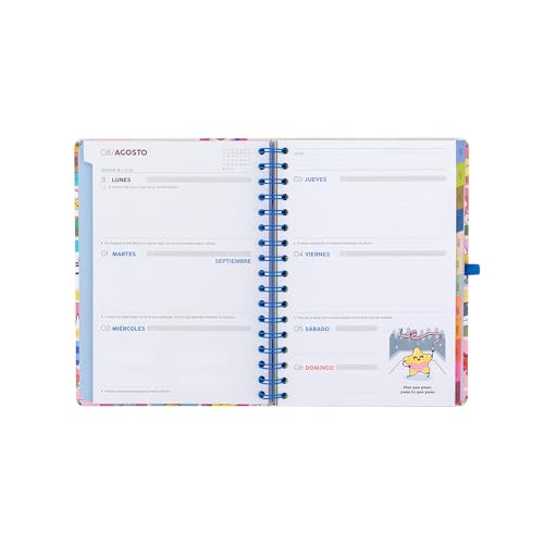 Miniatura 7 de Mr. Wonderful - Agenda escolar 2026-2027 Semanal con Pegatinas y Extras – Planificador Semanal Completo Septiembre 2026 a Agosto 2027 con Regla, Bolsillo y Organización – Manual para un año brillante