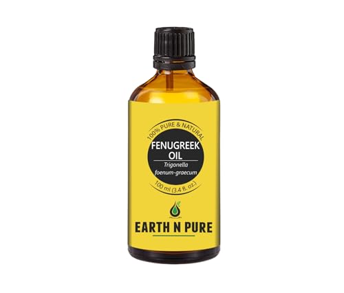 Image of Earth N Pure Fenugreek Oil | 100% Pure & Natural | Cold Pressed | Scalp Nourishment, Soft Hair & Smooth Skin | 100ml