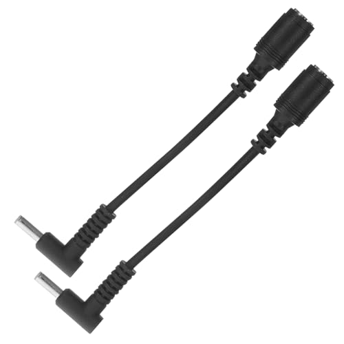 NUOBESTY 2pezzi Conversione Alimentazione Femmina Maschio con Pin Compatibile con Laptop Realizzato in Materiale in Rame
