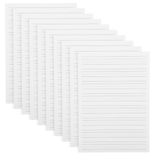 Cuaderno de práctica para escribir inglés y hacer los deberes en casa con pauta escolar 10 u