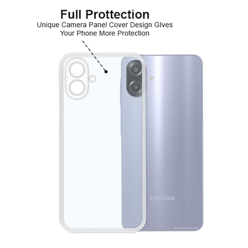 Image of Back Cover for Samsung Galaxy M17e 5G | F70e 5G | M07 | F07 | A07 | A07 5G, (Silicone Clear Case with Camera Protection | Soft and Flexible | Ultra Clear Slim Back Cover | Transparent)