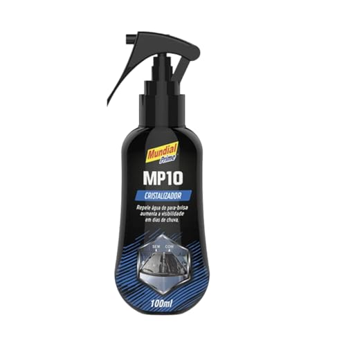 Cristalizador de Vidros com Pulverizador 100 ml Mundial Prime – Aplicação Prática, Vidros Hidrorrepelentes e Limpeza Fácil