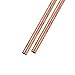 METALLIXITY Copper Tube (15mm OD x 0.5mm Wall T x 200mm L) 2Pcs, Straight Tubing - for Home Furnishing, Machinery, DIY Handicraft