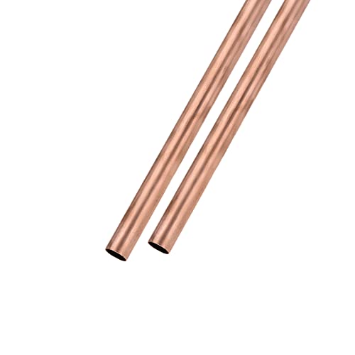METALLIXITY Cobre Tubo (15mm OD x 0,5mm Pared T x 200mm L) 2uds, Recto Tubos - para Hogar Muebles, Maquinaria, Bricolaje Artesanía