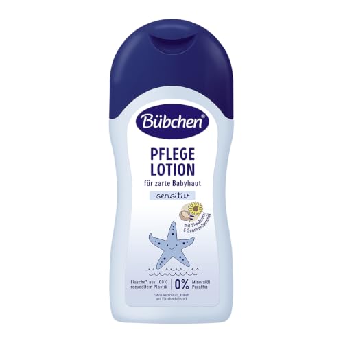 Bübchen Pflege Lotion, 400 ml – milde Baby Körpercreme, pflegende Bodylotion zur sanften Reinigung zarter Babyhaut, ohne Silikone