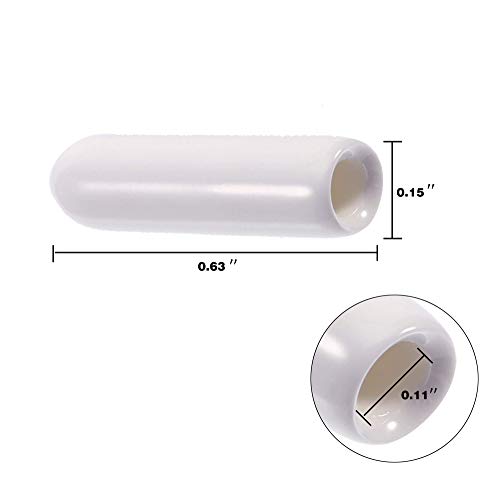 200 Pieces Universal Dishwasher Prong Rack Tip Tine Cover Caps, Flexible Round End Caps Shelf Organizer Tip Caps Wire Thread Protector Cover, 15 mm/0.59Inch Long