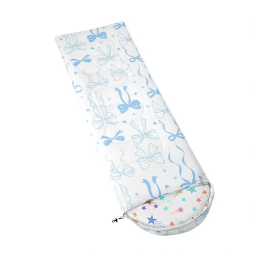 Bolsa de dormir para camping Feelyou para niños, ligera, impermeable, para verano e invierno, para exteriores y senderismo miniatura 3