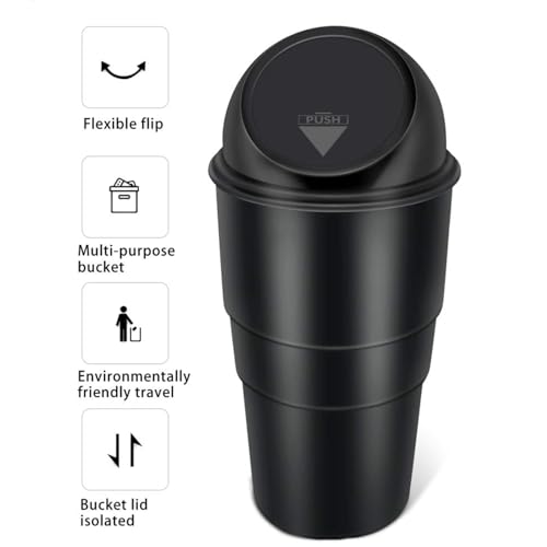 Image of DREAM SKY car dustbin | Plastic Car Dust Bins - car accessories 2025 | Dustbin For Car | Car Trash Bin | Car Trash Can | Mini Car Trash Bin | Portable Trash Can For Car (TYPE1)