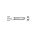 Produktbild 10x ASME B 18.3 Zylinderkopfschraube UNC 1/4''x3'' Stahl 12.9 blank Innensechskant