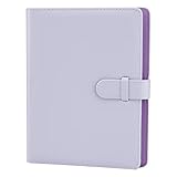 Hapeper 128 Pockets Photo Album Compatible with Fujifilm Instax Mini 12 11 9 8 90 70 40 Instant Camera Films and 2x3 Inch Photo Paper (Purple)