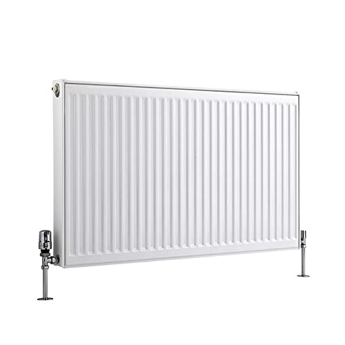 Milano Compact White Type 21 Horizontal Double Panel Plus Convector Radiator - 600mm x 1100mm