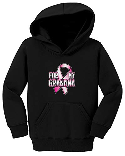 Tcombo for My Grandma - Breast Cancer Ribbon Toddler/Youth Fleece Hoodie2